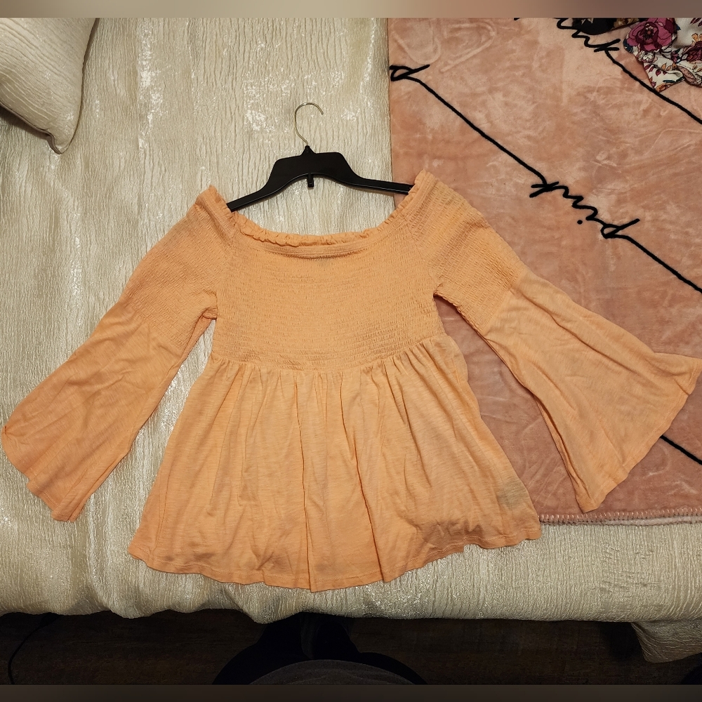 Whimsical Orange Sherbert Top
